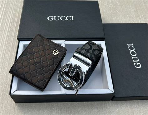 gucci belt wallet combo.